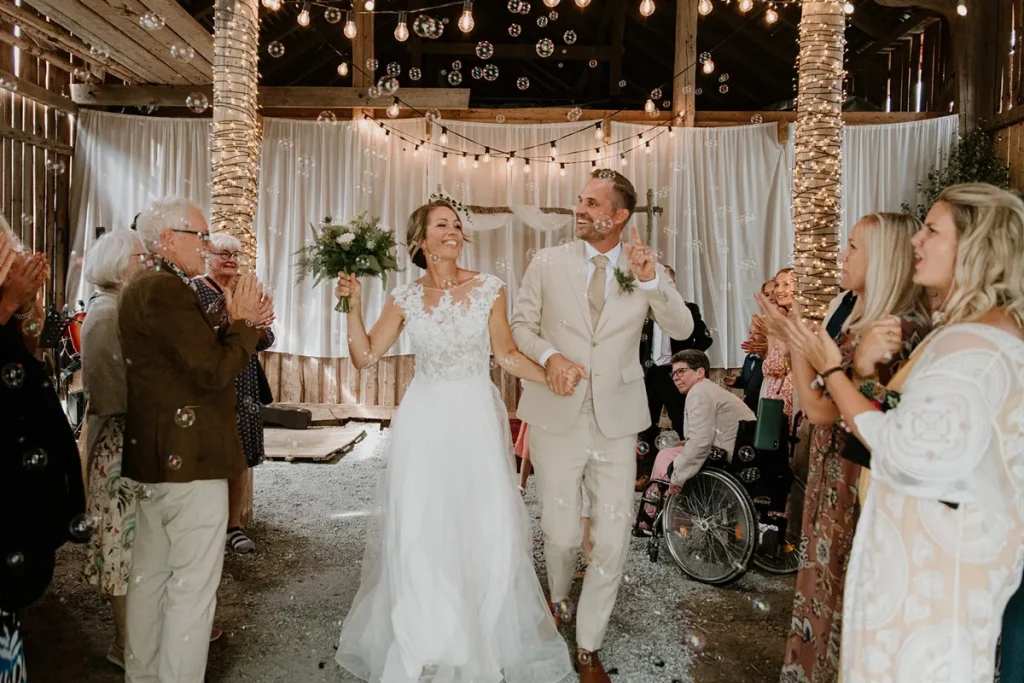 såpbubblor bröllop